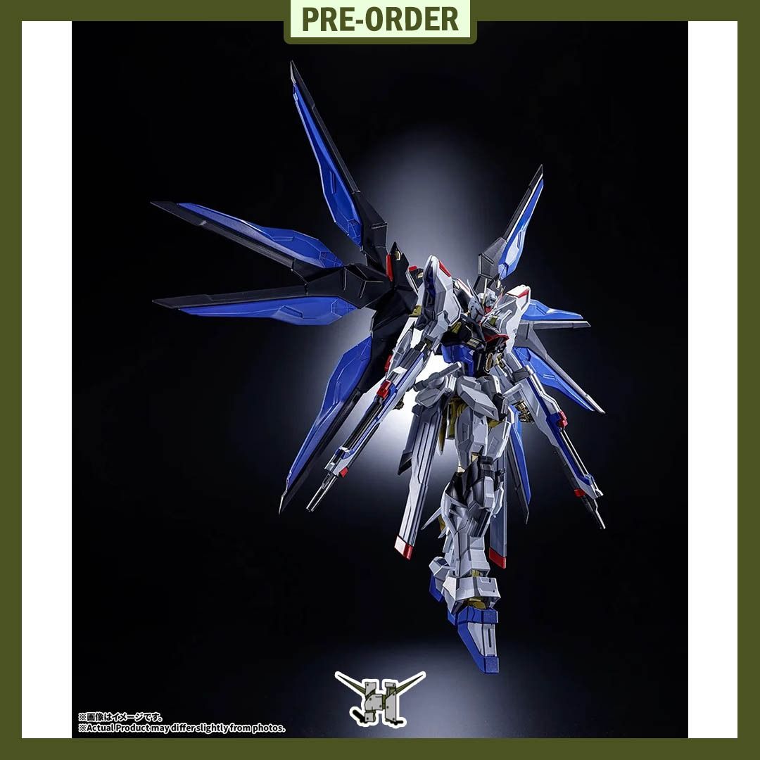 PRE-ORDER!! ABSOLUTE ACT STRIKE FREEDOM GUNDAM (Category: Gundam & Model Kits) located in Quezon City. Submitted by figsnkits (Listing ID 1459651892, Image 2). Description: PRE-ORDER!! Tamashii Nations: ABSOLUTE ACT STRIKE FREEDOM GUNDAM Pre-order price: Php 6,210 Min. DP: Php 1,600 (new) Php 1,100 (return customers) SRP: Php 6,900 Deadline: Sep 23, 2026 (12nn), or until PO slots are full Estimated Time of Arrival: Apr 2027 (ESTIMATE ONLY: can ch
