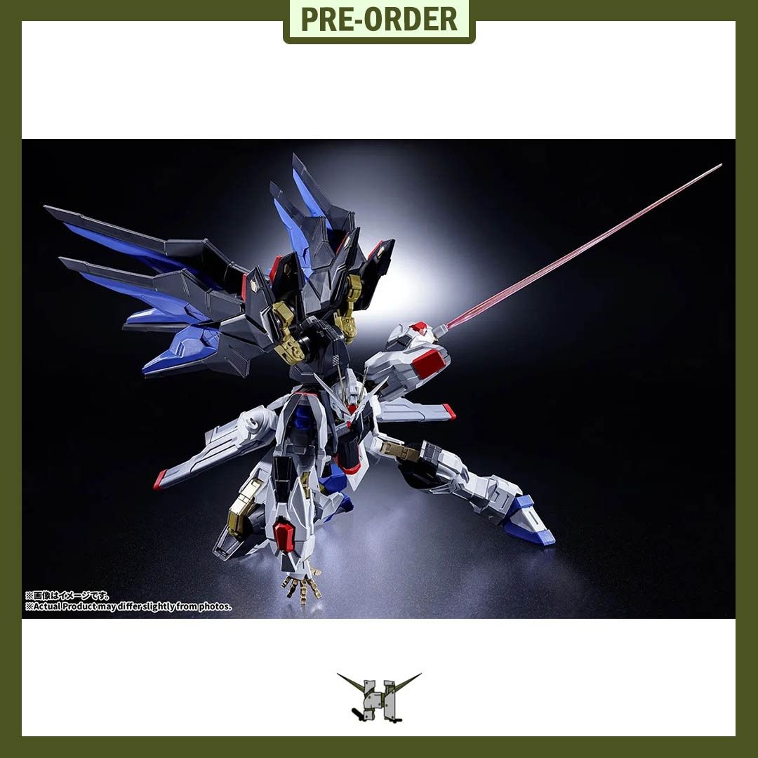 PRE-ORDER!! ABSOLUTE ACT STRIKE FREEDOM GUNDAM (Category: Gundam & Model Kits) located in Quezon City. Submitted by figsnkits (Listing ID 1459651892, Image 3). Description: PRE-ORDER!! Tamashii Nations: ABSOLUTE ACT STRIKE FREEDOM GUNDAM Pre-order price: Php 6,210 Min. DP: Php 1,600 (new) Php 1,100 (return customers) SRP: Php 6,900 Deadline: Sep 23, 2026 (12nn), or until PO slots are full Estimated Time of Arrival: Apr 2027 (ESTIMATE ONLY: can ch