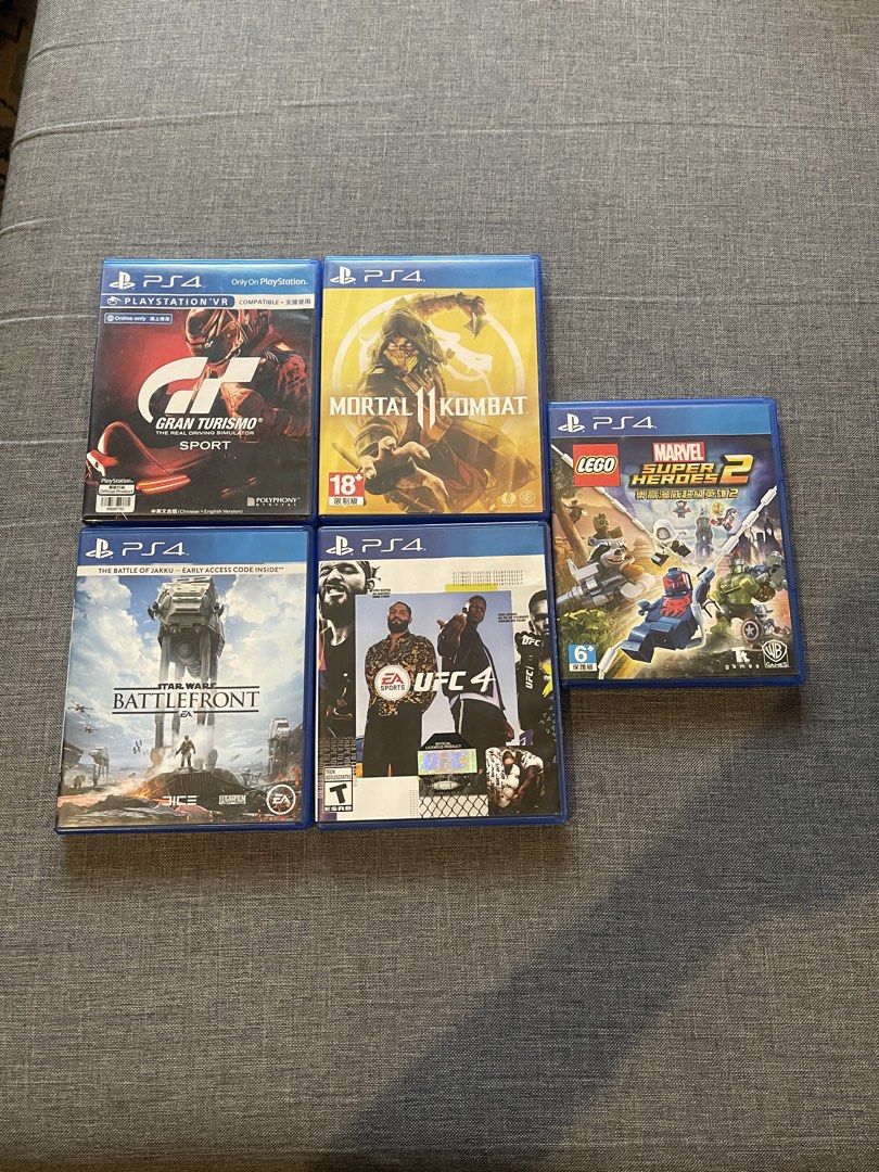 PS4 Games (updated) (Category: PlayStation) located in Baguio. Submitted by lyashope (Listing ID 1458602927, Image 3). Description: Pre loved PS4 Games God of War (2018) - 700 NBA 2k23 - 700 Lara Croft and the Temple of Osiris - 500 Friday The 13th The Game - 1000 2nd: Gran Turismo Sport - 900 Mortal Kombat 11 - 700 Star Wars Battlefront - 500 UFC 4 - 500 Lego Marvel Super Heroes 2 - 500 Feel free to send me a message 😊.