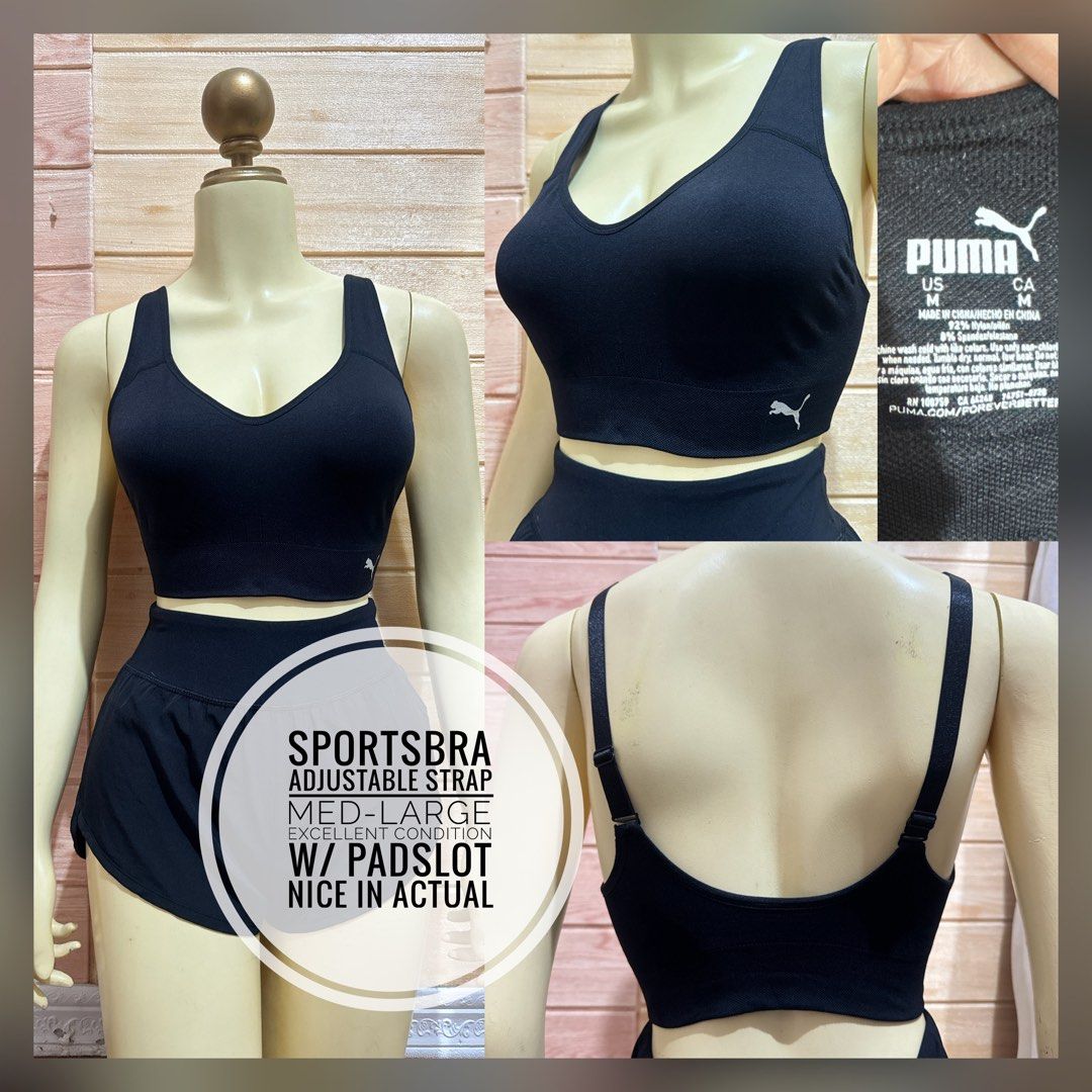 puma sportsbra active wear (Category: Other Sports Equipment and Supplies) located in Manila. Submitted by annepalanioalfaro (Listing ID 1459497950, Image 2). Description: condition and sizes attached at the photo description, pls read.
