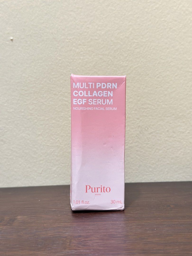 Purito Multi PDRN Collagen EGF Serum 30ml (Category: Face Care) located in Quezon City. Submitted by kbeautyfinds (Listing ID 1459664899, Image 1). Description: - Purito Multi PDRN Collagen EGF Serum - Nourishing facial serum - 30ml bottle - Made in Korea - Expiry Date: 2028-11-03 - Achieve a radiant glow!.