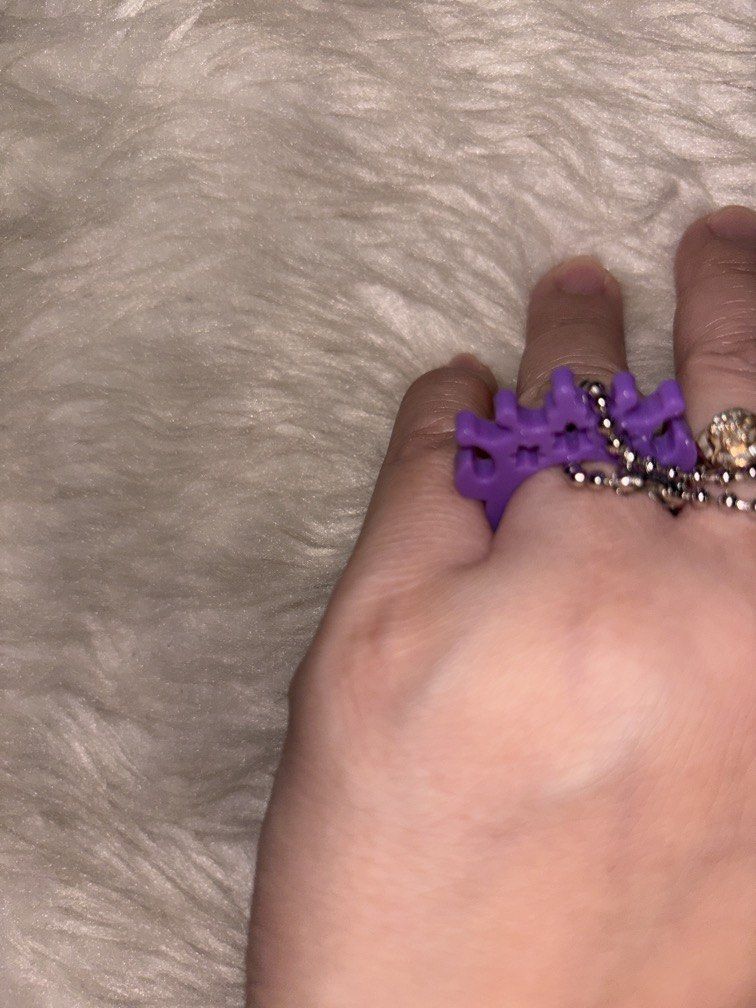 Purple pendant ring keychain (Category: Charms) located in Manila. Submitted by vintageaccessories (Listing ID 1459635541, Image 2). Description: .