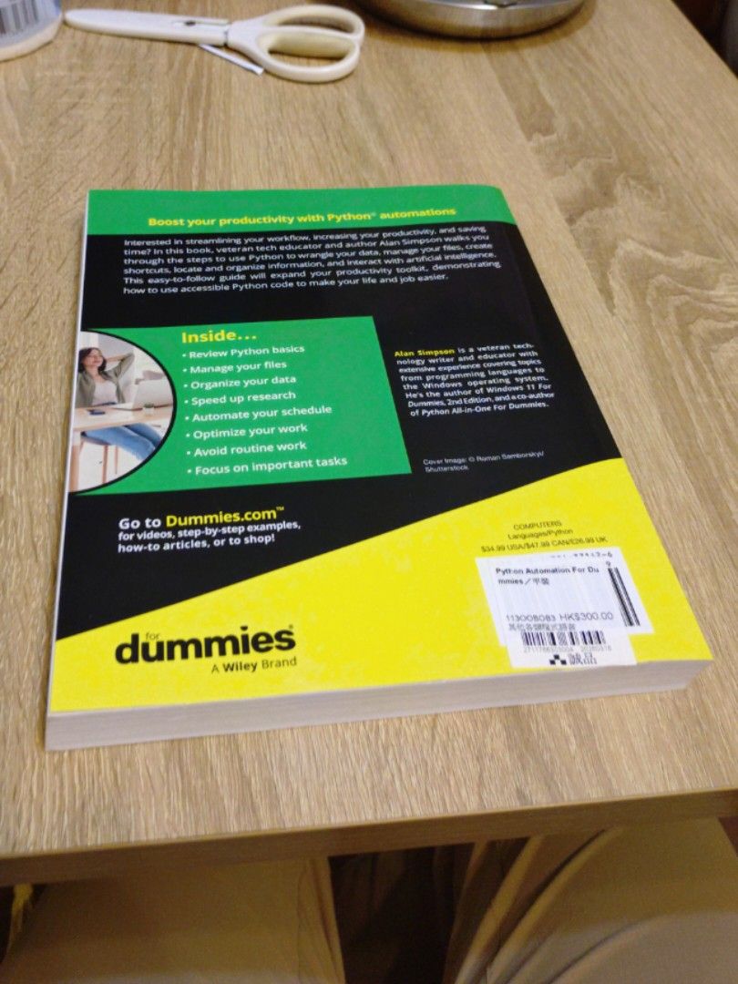Python Automation for Dummies （分類：教科書）位於 Hong Kong。 由 happyshark.surfer 提交（商品編號 1459147885，圖片 2）。簡介： 寶琳至上環沿線交收，不定期會經荔枝角。坑口或星期六下午上環交收優先，時間互就 ：） 我有其他相關物品出售，如多買可小議！ 可順豐到付。。
