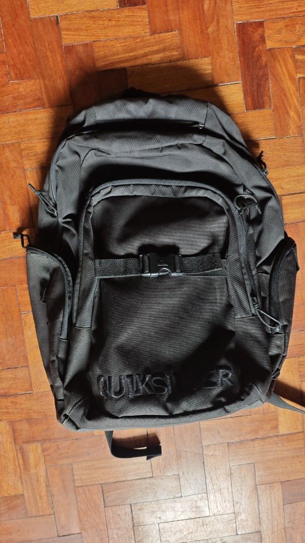 Quiksilver Black Backpack (Category: Backpacks) located in Tarlac. Submitted by limidoloy191416 (Listing ID 1459491516, Image 1). Description: - Black Quiksilver backpack - Plenty of pockets for storage - Adjustable straps for comfort - Durable material - Great for school or travel - Zippers work well - Ready for its next adventure.
