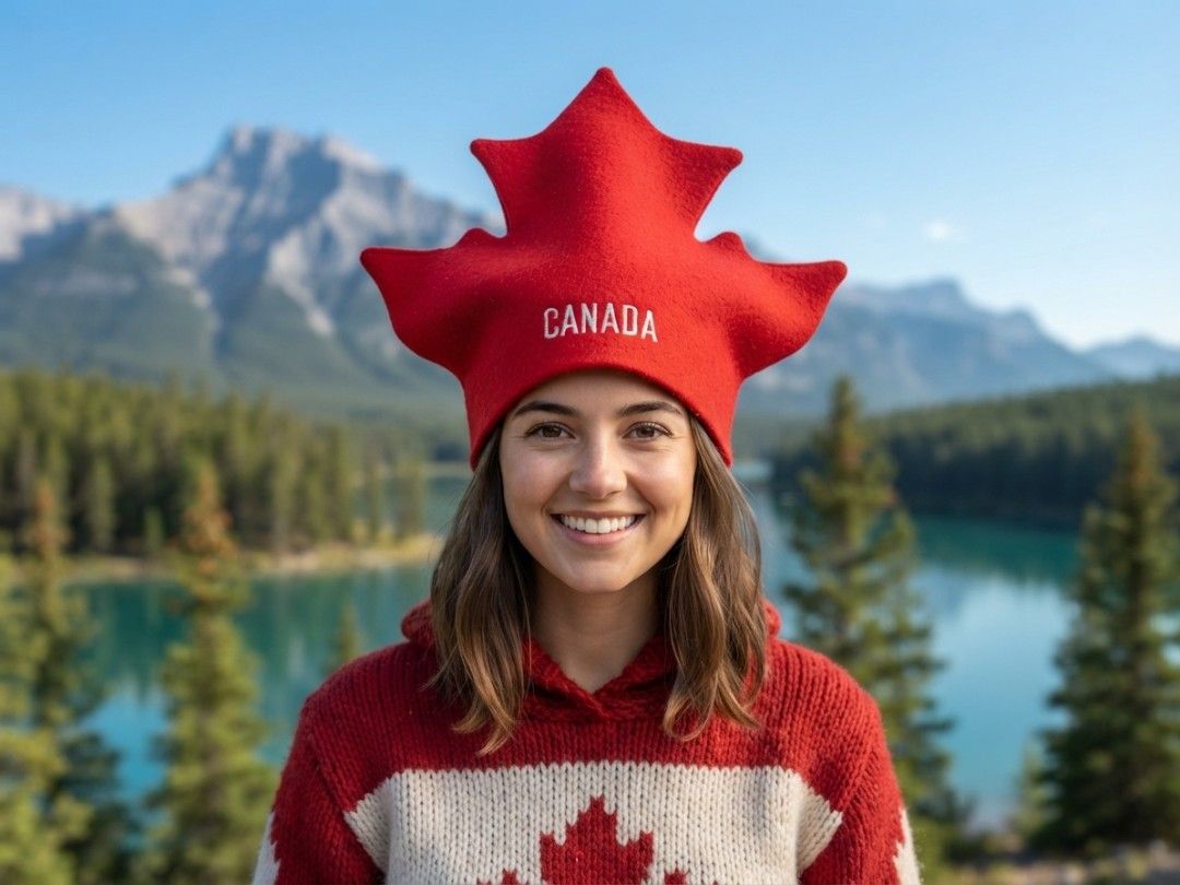 Red Maple Leaf Canada Novelty Hat (Category: Hats & Beanies) located in Binangonan. Submitted by yuristalin888 (Listing ID 1459522685, Image 1). Description: Show off your national pride with this eye-catching novelty hat shaped like a classic red maple leaf. Crafted in a vibrant red material, it features the word "CANADA" cleanly embroidered in bold white lettering across the front band. Perfect for sporting events, Canada Day celebrations, or t