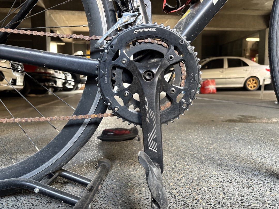 Repainted Trinx Swift 1.0 SMALL (Category: Bicycles) located in Quezon City. Submitted by chcomint (Listing ID 1459502374, Image 3). Description: Repainted Trinx Swift 1.0 Size Small Carbon Fork LT-WOO Shifter LT-WOO RD Shimano 105 FD Orig Tires Shimano Cleat Pedals Freebies: MTP Pedal + Cleat Attachment Issue: Flat (Change interior) Rusty Chains Need clean + tuning RFS: Quit bike ONLY SALE, NEGOTIABLE SA SURE BUYER. PICK UP ONLY Loc: Q.C. Welcom