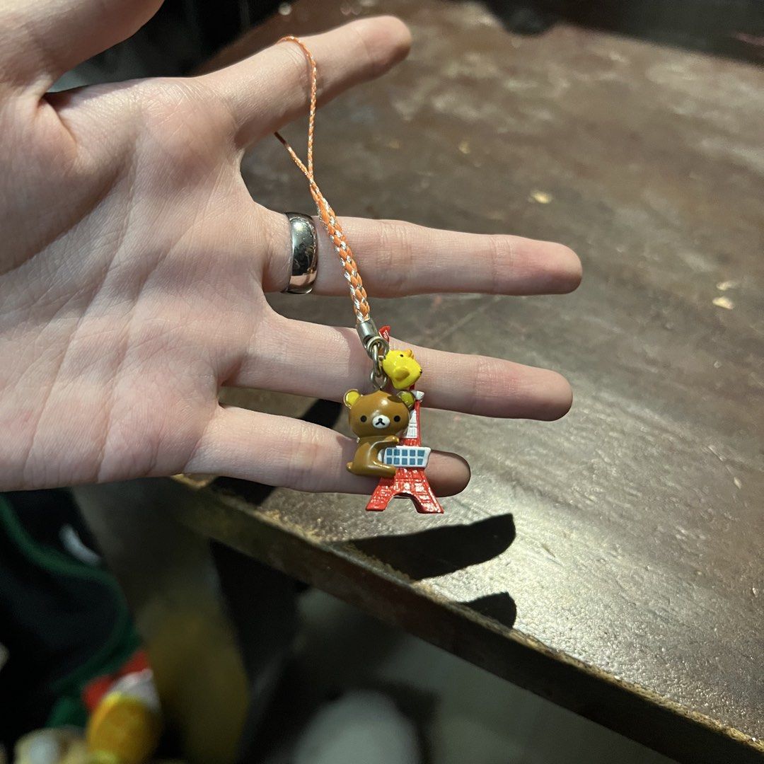 Rilakkuma Hugging Tokyo Tower charm cp strap (Category: Character Goods) located in Manila. Submitted by erickalago (Listing ID 1459668107, Image 1). Description: loc: Manila.
