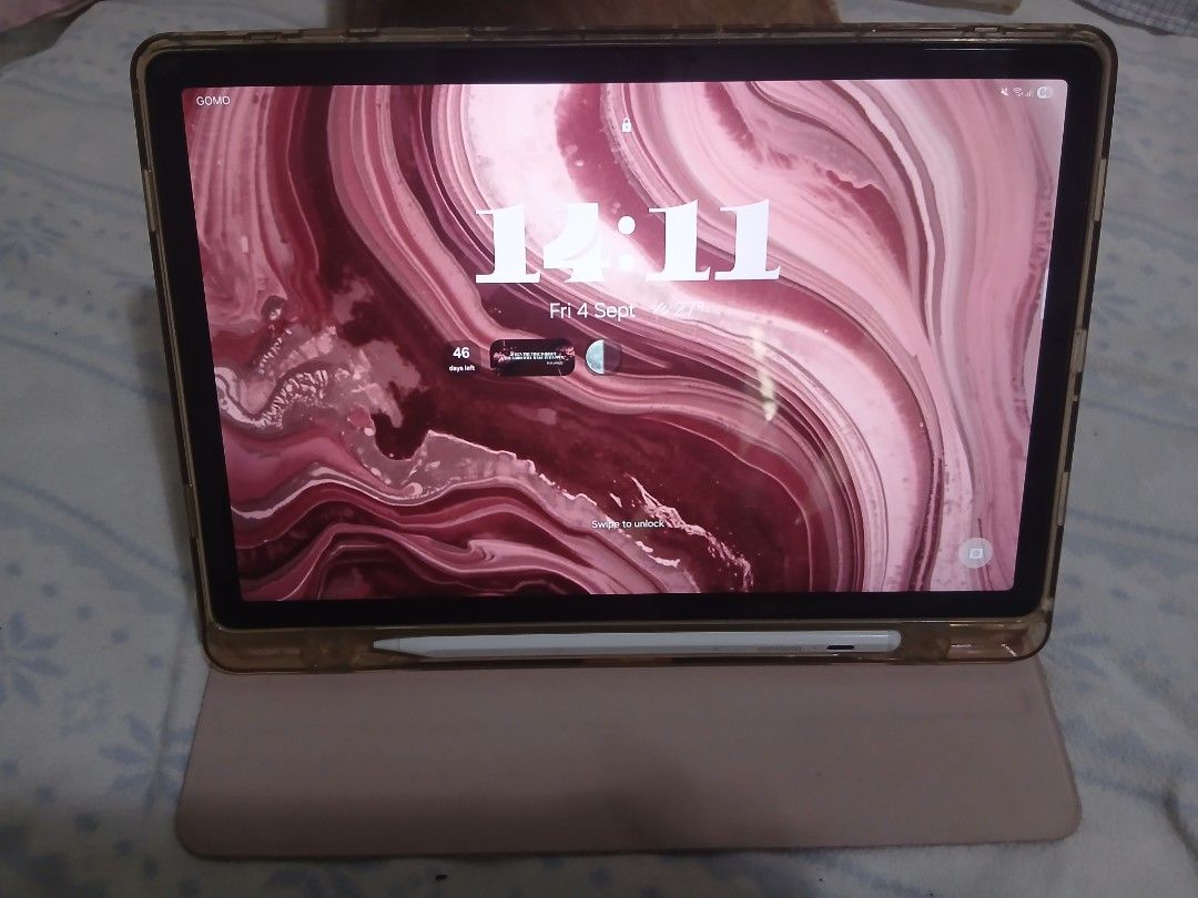 Samsung Galaxy Tab A9+ 5G with Pen and Case (Category: Android) located in Balanga. Submitted by mia_mnc (Listing ID 1459557698, Image 1). Description: Samsung Galaxy Tab A9+ 5g Lady owned No issue Features: - Dex mode - Dolby atmos - 5g connectivity - 7040 mah battery - 11.0" display - 8/128gb memory - Make your own research about the device model Inclusions: - Detachable Magnetic Case (Pink) - Goojodoq Pen - Tempered Glass (attached) Purchased 