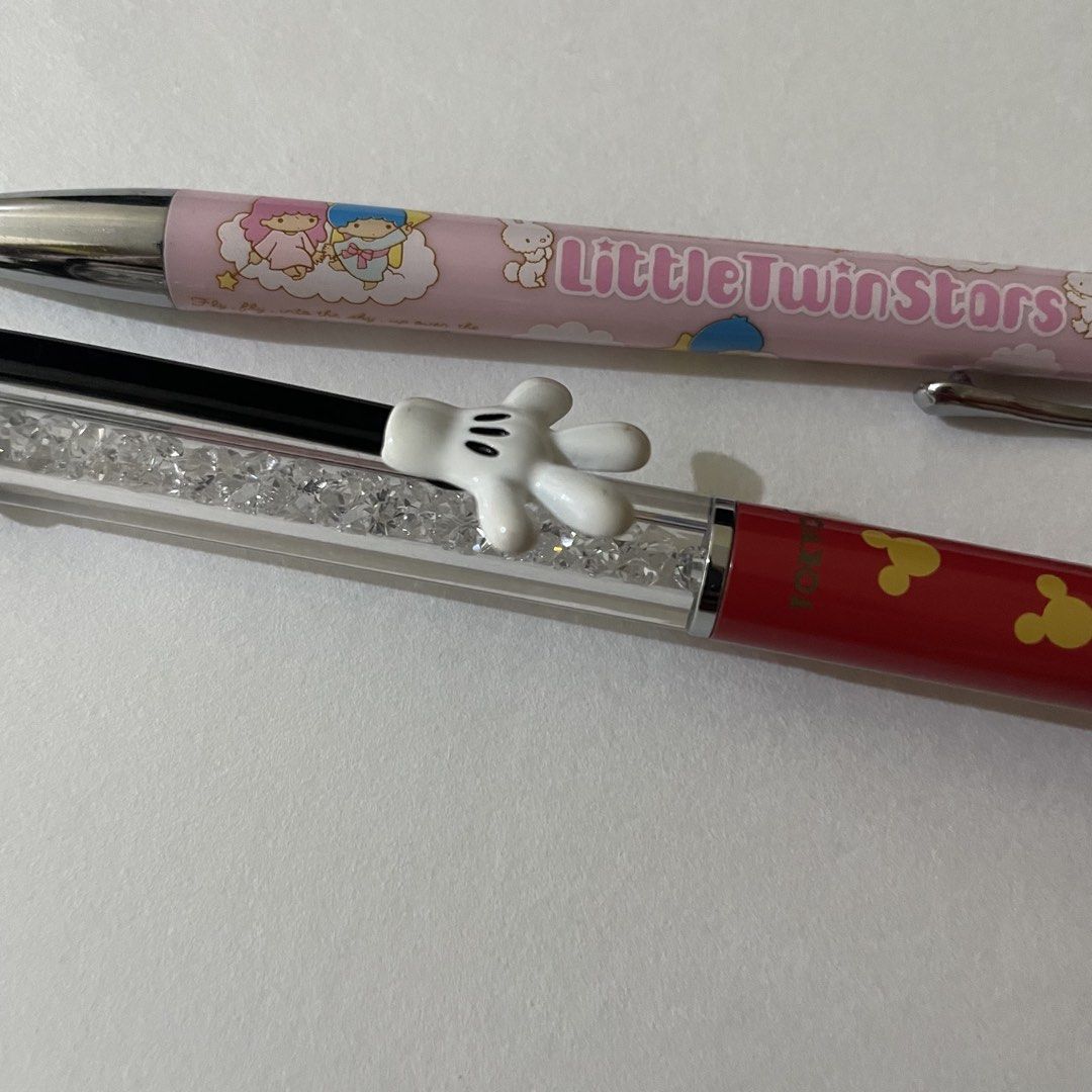 Sanrio LTS & Mickey Mouse Ballpen (As is) (Category: Stationery & School Supplies) located in Butuan. Submitted by paperlueur (Listing ID 1459531602, Image 3). Description: Di na nasulit, ubos na yata ink or what, palitan niyo nalang po.
