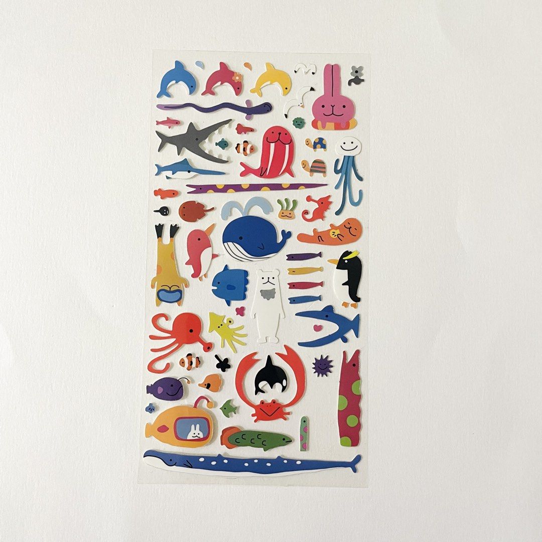 Sea Creatures Sticker Sheet (Category: Art & Prints) located in Butuan. Submitted by paperlueur (Listing ID 1459561669, Image 1). Description: .