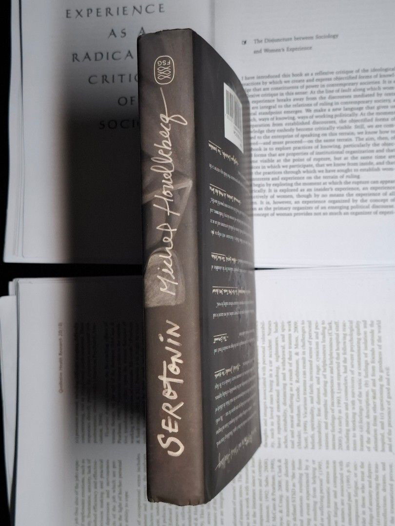 Serotonin (Category: Storybooks) located in Manila. Submitted by tqilamckngbrd (Listing ID 1459646017, Image 3). Description: Preloved Hardcover Michel Houellebecq MOD: J&T (Only during weekends) MOP: GCash Shipping covered by buyer. Shipping only during weekends..