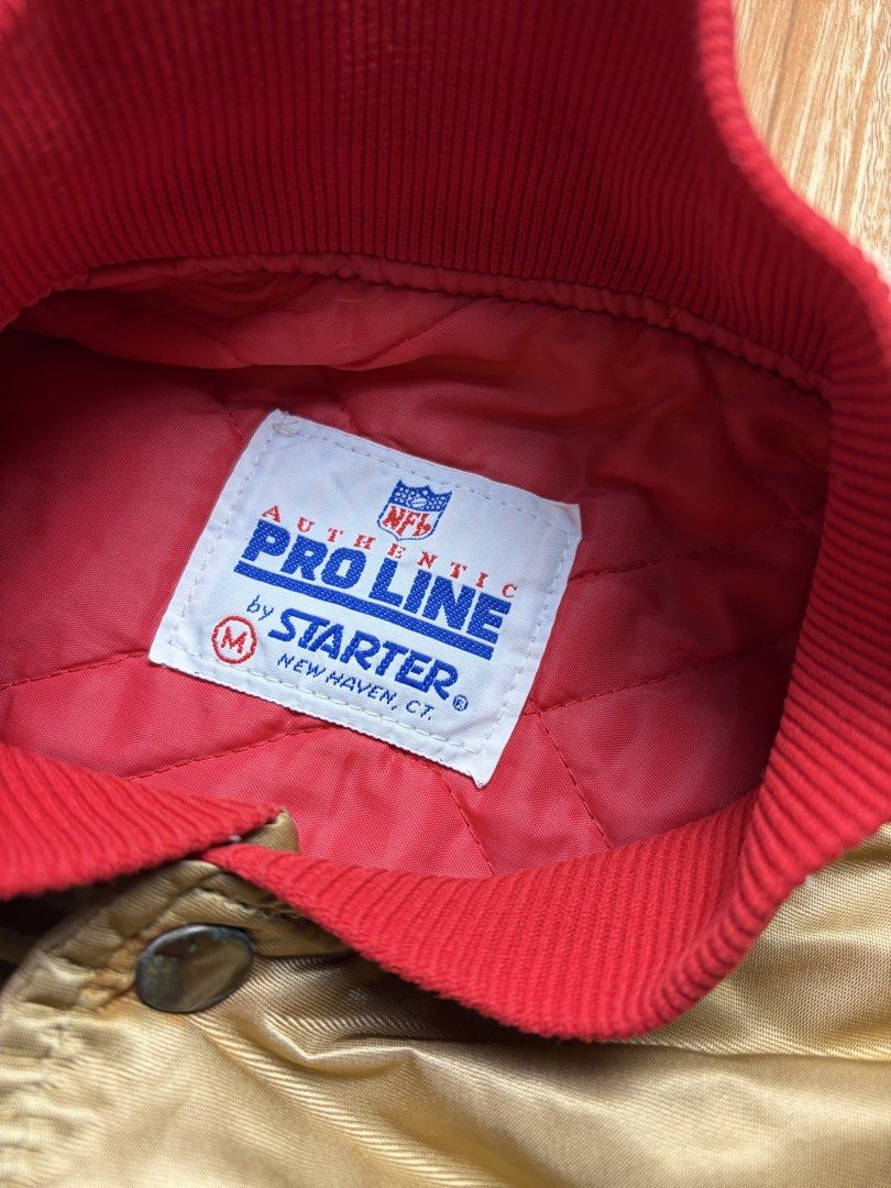 SF 49ers Starter satin bomber jacket (Category: Coats, Jackets and Outerwear) located in Manila. Submitted by navarrojov61988 (Listing ID 1459578832, Image 3). Description: Starter satin bomber jacket vintage 1990s.
