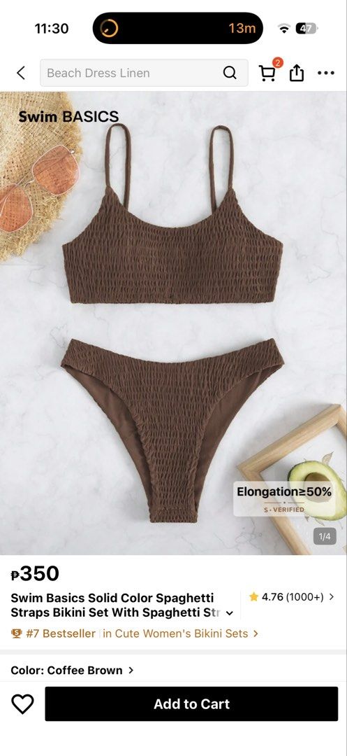 Shein Swimsuit (Category: Bikinis & Swimsuits) located in Manila. Submitted by _aubreysaw (Listing ID 1459645017, Image 1). Description: Shein Smocked Swimsuit Brandnew Small and Medium available (1pc each) Loc: Sauyo, Novaliches, Quezon City. Can do pickup nearby or shipping thru lalamove/j&t .