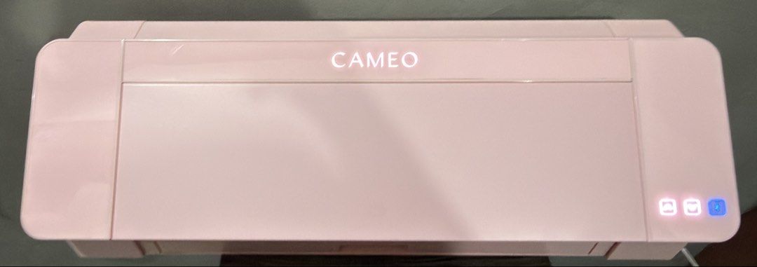 Silhouette Cameo 4 (Blush Pink) + Full Crafter / Sticker Starter Bundle (Category: Craft Supplies & Tools) located in Mandaluyong City. Submitted by ramsayscorner (Listing ID 1459565629, Image 2). Description: Price: ₱12,000 Condition: Like New / Lightly Used Selling my barely used Silhouette Cameo 4 cutting machine in Blush Pink colorway. Excellent condition and fully working. This is a complete starter bundle, perfect if you are looking to star