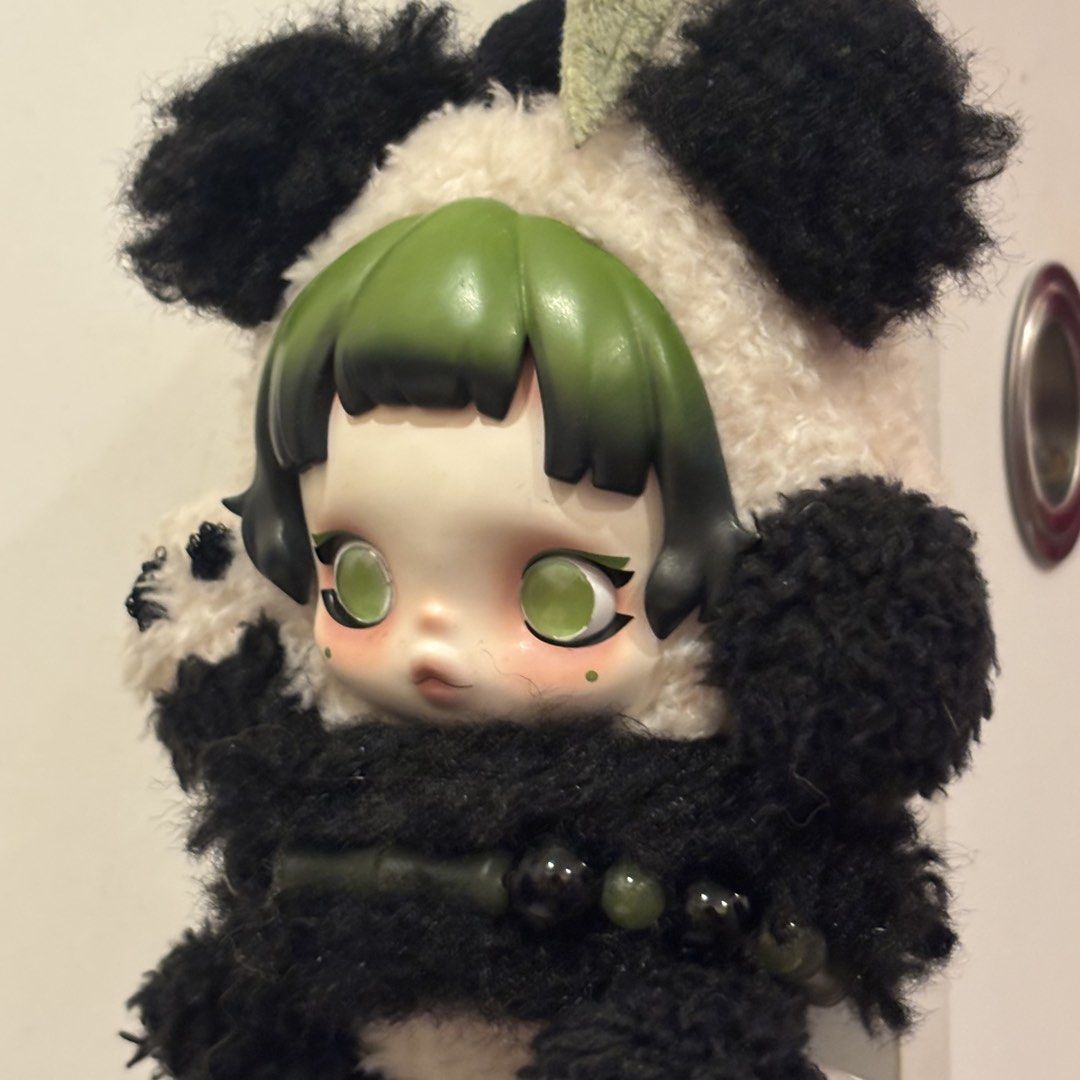 SKULLPANDA- Lazy Panda (No Box) (Category: Designer & Blind Box Toys) located in Marikina City. Submitted by holymollyz (Listing ID 1459575084, Image 2). Description: Bought in Pop Mart 🇹🇭 Last March ‘26! Used for anek anek bag charm 2 times then naka display nalang siya!! :’) No signs of any issues & well taken care off kahit no box na siya hehe tysm.