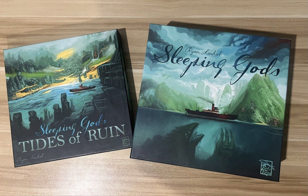 Sleeping Gods Board Game (Category: Board Games & Puzzles) located in Caloocan City. Submitted by mariooo219 (Listing ID 1459613221, Image 1). Description: FS/FT - Sleeping Gods base game (Tides of Ruin not included) > Has minimal molds but components are still unpunched and cards are still in shrink/plastic wrap Feel free to message me for additional photos, any questions, or trade offer For trade to: Unmatched Buffy, Moon Colony Blood Bath, Ter