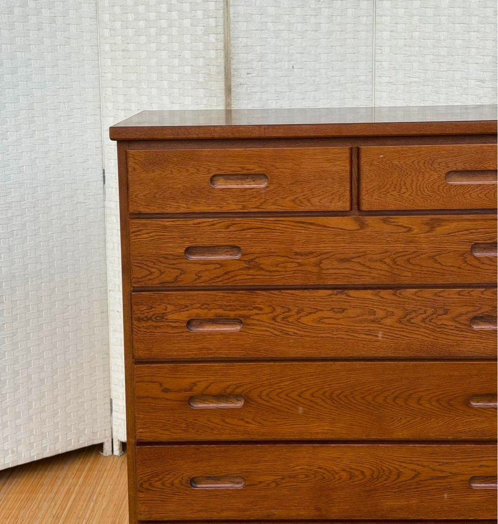 SOLID WOOD CHEST DRAWER IN GOOD CONDITION (Category: Shelves, Cabinets & Racks) located in Manila. Submitted by _chinixx (Listing ID 1459541857, Image 3). Description: JAPAN SURPLUS SOLID WOOD CHEST DRAWER IN GOOD CONDITION SIZE: 45H x 35.5L x 19W inches.