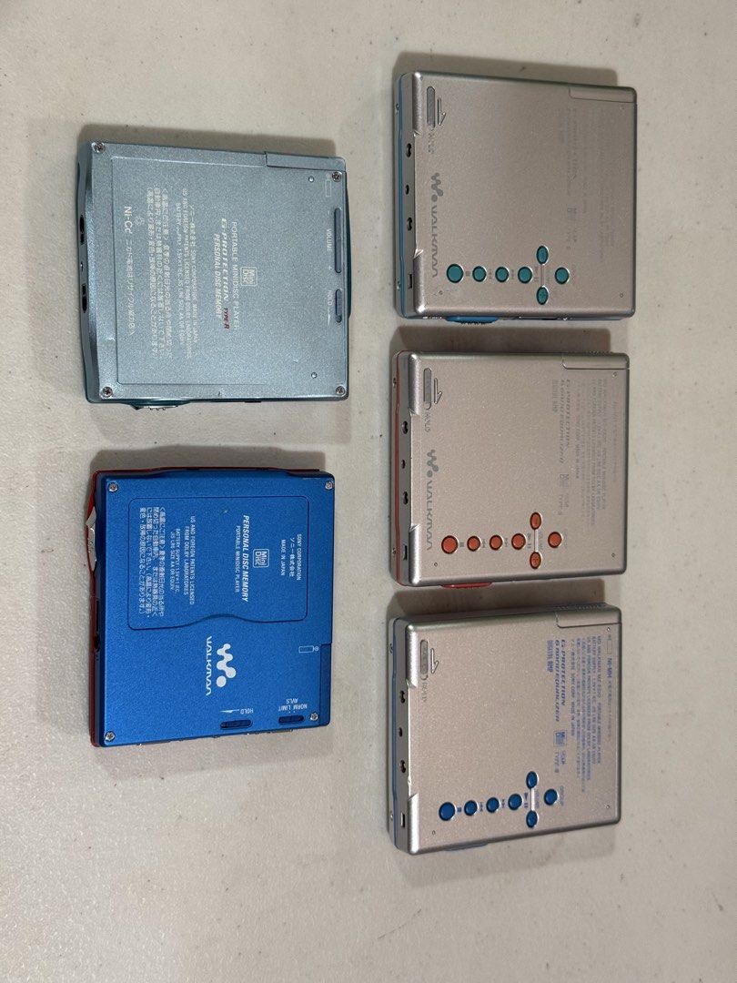 Sony Walkman MiniDisc Player - Various (Category: Portable Music Players) located in Makati City. Submitted by see5o5 (Listing ID 1459523144, Image 3). Description: Cutting down on some of my MD player collection since they don’t get much play time. All work well and are maintained/lubricated. Some may have had minor battery leak in the past but contacts have been cleaned. I don’t keep batteries and accessories for each of my units so it’s just t