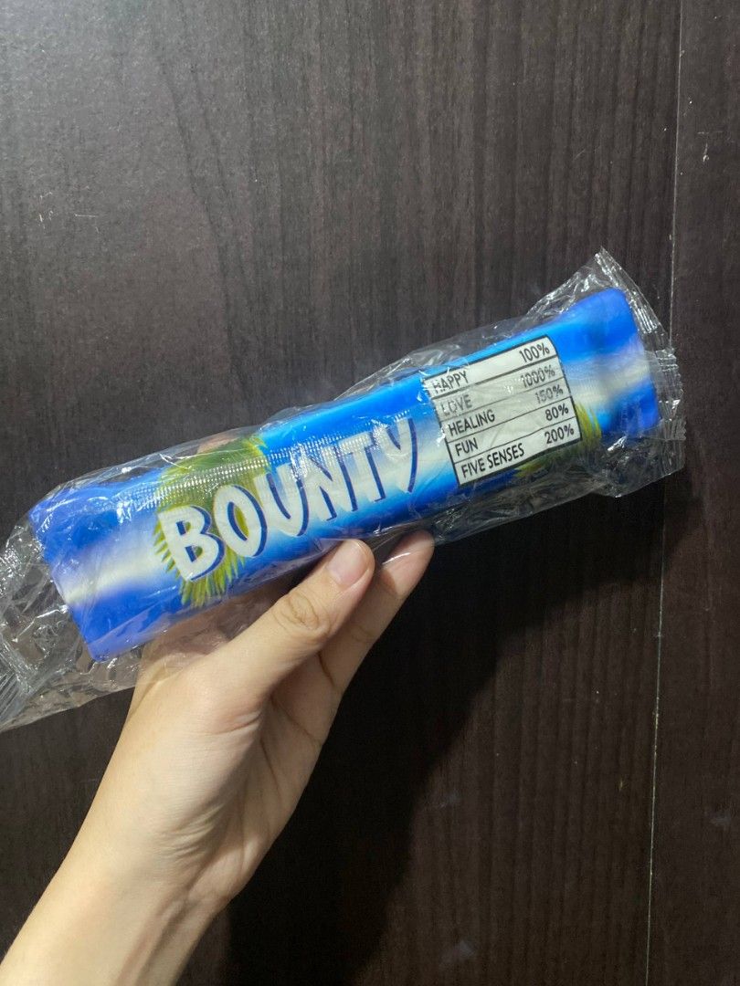 Squishy Bounty Chocolate bar slow rise (Category: Designer & Blind Box Toys) located in Marikina City. Submitted by marisan.collection (Listing ID 1459570188, Image 2). Description: - brand new - slow rise ❤️ get more than one item for discount ❤️ If you have any questions feel free to PM 🧸 Thank you po!.