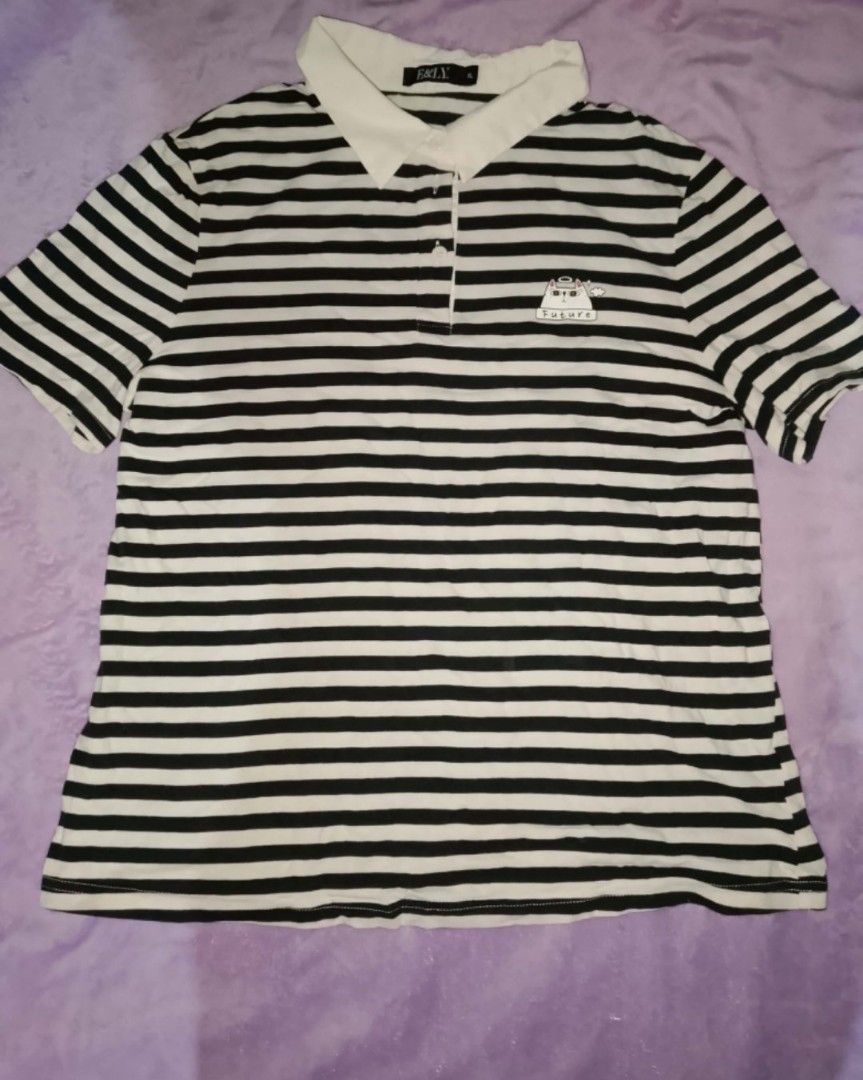 Stripe polo (Category: Tshirts & Polo Shirts ) located in Quezon City. Submitted by maurinee (Listing ID 1459544435, Image 3). Description: Once lang ginamit good as new magandaaa sa personal magandaaa pang porma walang issue.