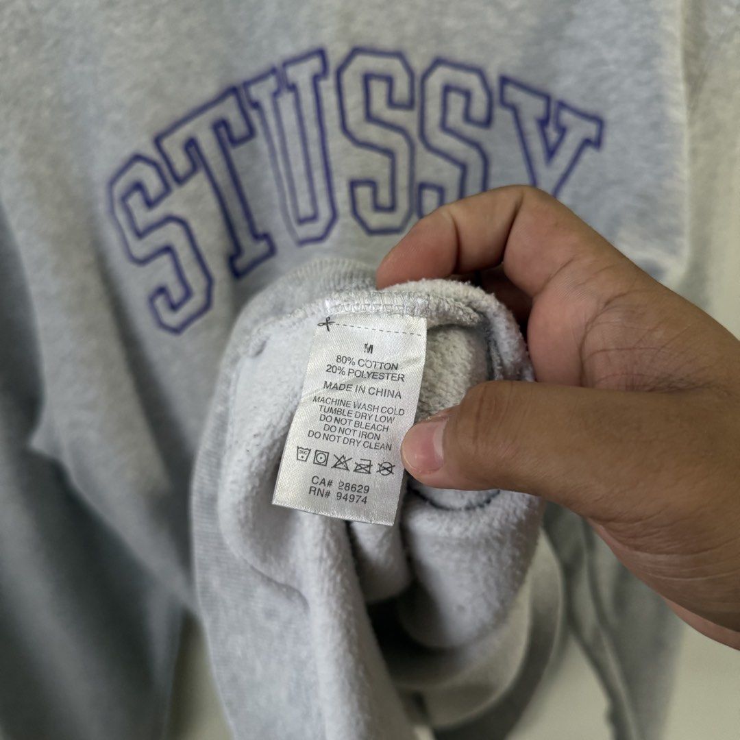 Stussy Embroidered Script Arch Design (Category: Coats, Jackets and Outerwear) located in Paniqui. Submitted by justyntrouves (Listing ID 1459517990, Image 3). Description: (Legit/ Authentic✅) Tag Size: Medium fits Large (Dimensions in inches) Width: 24 Length: 28 Condition: 9.5/10 Buyer will shoulder the shipping fee. Check all photos before purchasing. For any questions, feel free to ask. .