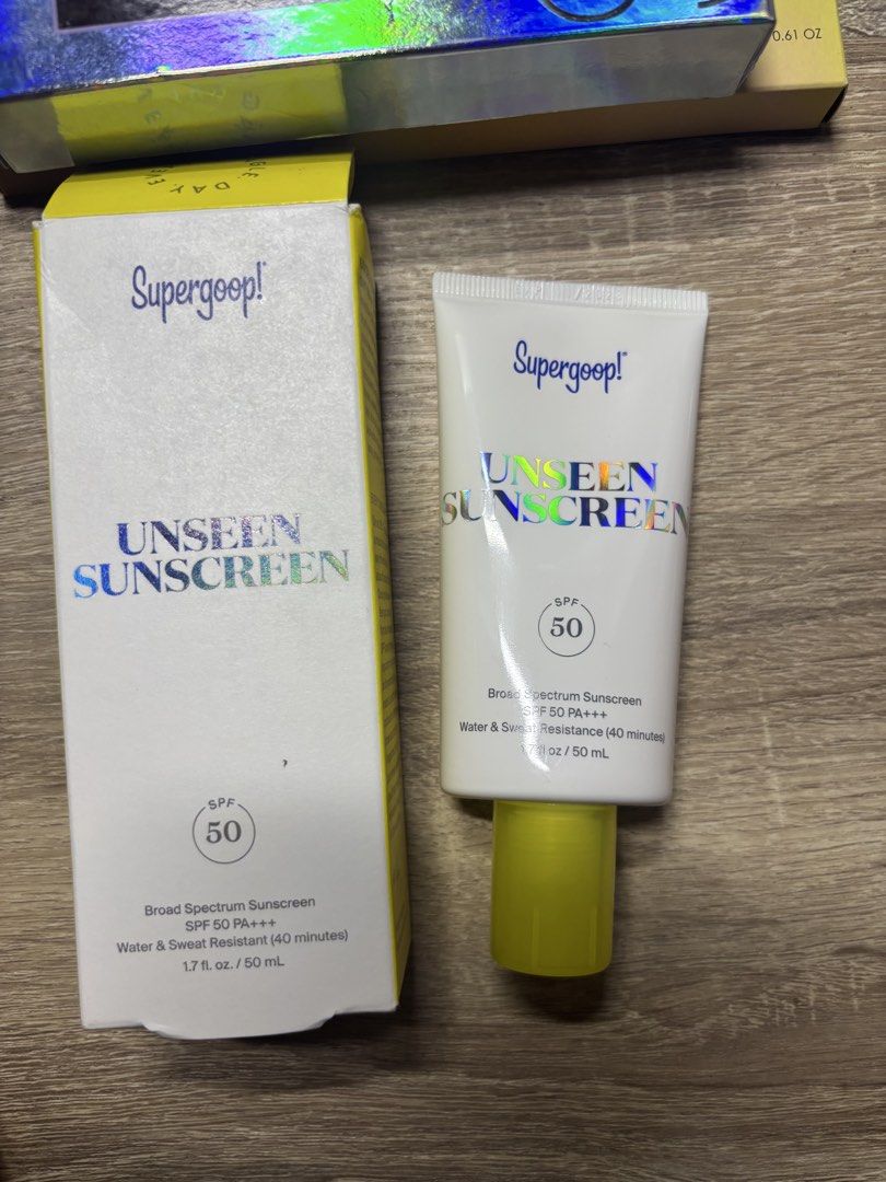 Supergoop! Unseen Sunscreen SPF 50 PA++++ (Category: Face Care) located in Davao. Submitted by mielle_888 (Listing ID 1459588239, Image 2). Description: ‼️Brand New‼️ Supergoop! Unseen Sunscreen - SPF 50 PA++++ Broad Spectrum Protection - Water & Sweat Resistant - Size: 1.7 fl. oz. / 50 mL - Comes with original box - Twist-off cap.