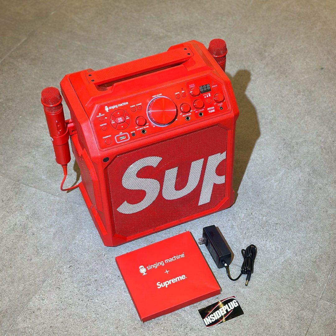 Supreme SS23 Singing Machine (Category: Portable Music Players) located in Quezon City. Submitted by inside_plug (Listing ID 1459619829, Image 2). Description: For Sale Supreme SS23 Singing Machine Brandnew Dm us to purchase.