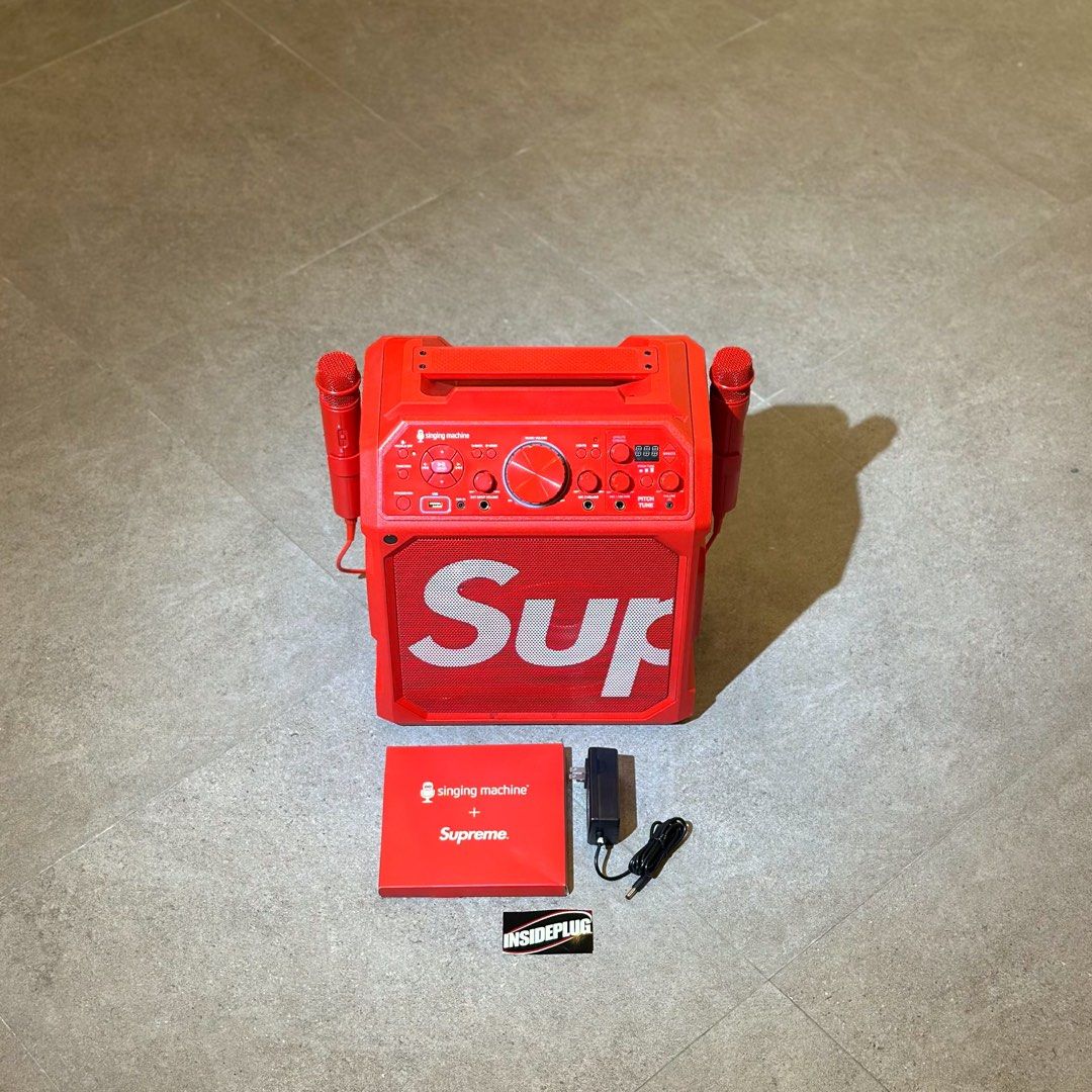 Supreme SS23 Singing Machine (Category: Portable Music Players) located in Quezon City. Submitted by inside_plug (Listing ID 1459619829, Image 1). Description: For Sale Supreme SS23 Singing Machine Brandnew Dm us to purchase.