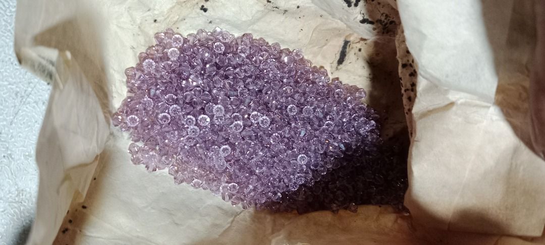 Swarovski Light Amethyst Crystals & Gold/Beads (Category: Necklaces) located in Caloocan City. Submitted by luckycloud.7b9044 (Listing ID 1459587807, Image 3). Description: Selling a bundle of jewelry making supplies. Includes Swarovski Light Amethyst crystals, and bags of gold beads. Also includes 100.375 GF Posts and 100.5 GF Posts from Reactive Metals Studio. Great for crafting earrings, necklaces, and bracelets..