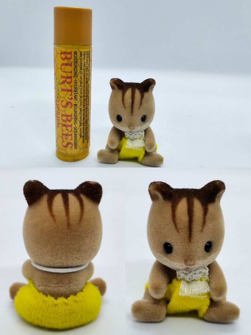 Sylvanian Calico Critters Squirrel Babies (Category: Figurines & Statues) located in Baguio. Submitted by toys_of_yesteryear (Listing ID 1459656185, Image 2). Description: LOCATION: Baguio City PRICE: 400 00 each+ sf (Fix Price) DESCRIPTION: 👉 Sylvanian Squirrel figure. Baby size CONDITION: 👉 Used, no flaws 👉 Item description is subjective so buyers are encouraged to rely on their judgement based on the pictures posted before buying. Actual ph