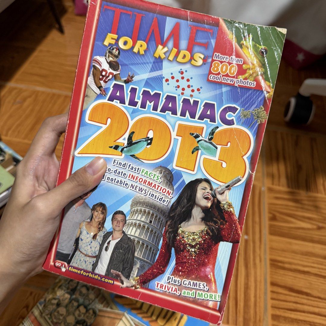 TIME For Kids Alamanac 2013 (Category: Babies & Kids Fashion) located in Dasmarinas. Submitted by bibbidibobbidibootique (Listing ID 1459680723, Image 1). Description: Tags: Selena Gomez The Hunger Games Jennifer Lawrence Josh Hutcherson Liam Hemsworth Taylor Swift.