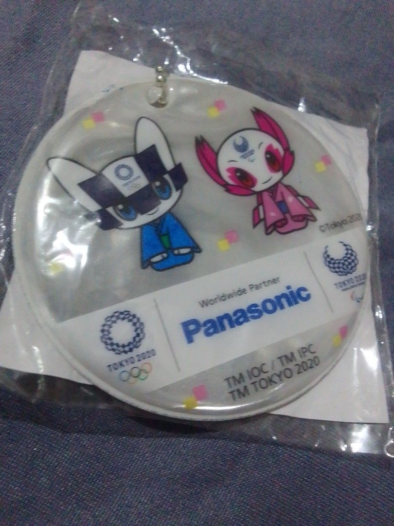 Tokyo Olympic 2020 Panasonic Reflectorize Charm (Category: Character Goods) located in Santa Rosa. Submitted by animemerchcollection (Listing ID 1459584500, Image 1). Description: - Tokyo Olympic Reflectorize Charm - Features official Tokyo 2020 mascots - Reflectorize design for visibility - Worldwide Partner Panasonic branding - Ideal for bags, keys, and accessories.