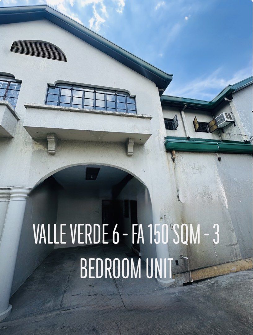 Townhouse in Valle Verde 6 (Category: Townhouse) located in Taguig. Submitted by brokerhanstaneo_09178038728 (Listing ID 1459686066, Image 1). Description: 3BR Townhouse in Colonnade Townhouses, Valle Verde 6, Pasig City* Firefly St., Valle Verde 6, Brgy. Ugong, Pasig City*_ - ⁠Lot Area: +/- 50 square meters - Floor Area: +/- 150 square meters - ⁠3-bedroom townhouse - 2.5 t&b - ⁠1 car garage - With an added attic that can be used for storage - Re