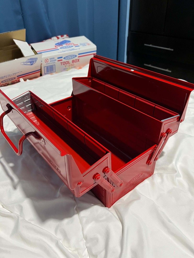 Toyo Tool Box St-350 (Category: Stationery & School Supplies) located in Manila. Submitted by chrlnstdl (Listing ID 1459637007, Image 2). Description: Brandnew. With Box from Japan Bought at 8500. May extra ako na isa pa kaya im selling this one color red. Great for Journaling.