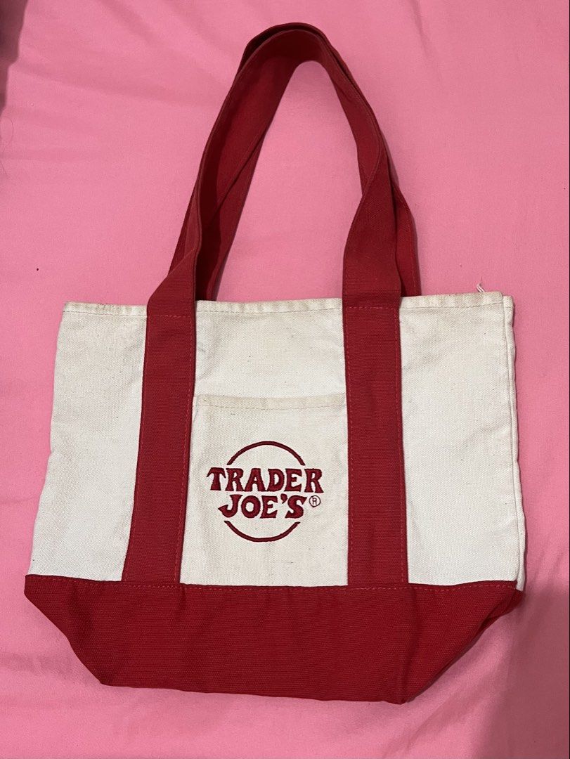 Trader Joe's Canvas Tote Bag Mini Red (Category: Tote Bags) located in Quezon City. Submitted by callist0 (Listing ID 1459613930, Image 1). Description: Classic Trader Joe's canvas tote bag mini in red bought from the US last January 2026. .