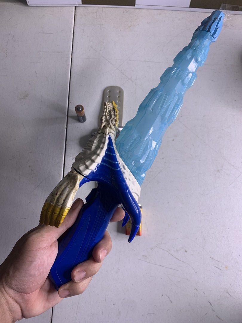 Ultraman Ginga S Shepherdon Saber & DX Band (Category: Action & Battle Toys) located in Carmona. Submitted by bihira (Listing ID 1459525025, Image 3). Description: Ultraman Ginga S Shepherdon Saber & DX Band Ultraman Ginga S Shepherdon Saber & DX Band - WYSIWYG - As is condition / saber no battery cover - Tested Working both lights and sounds ( both items ).