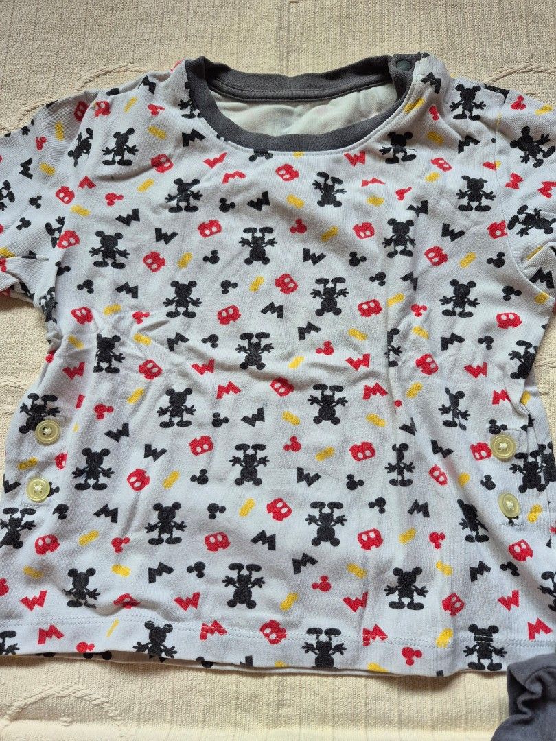 Uniqlo Kids pajama (Category: Babies & Kids Fashion) located in Quezon City. Submitted by littlefonsy (Listing ID 1459524605, Image 2). Description: Uniqlo pajama for kids 1-2 years old. Mickey mouse design. tag removed already.