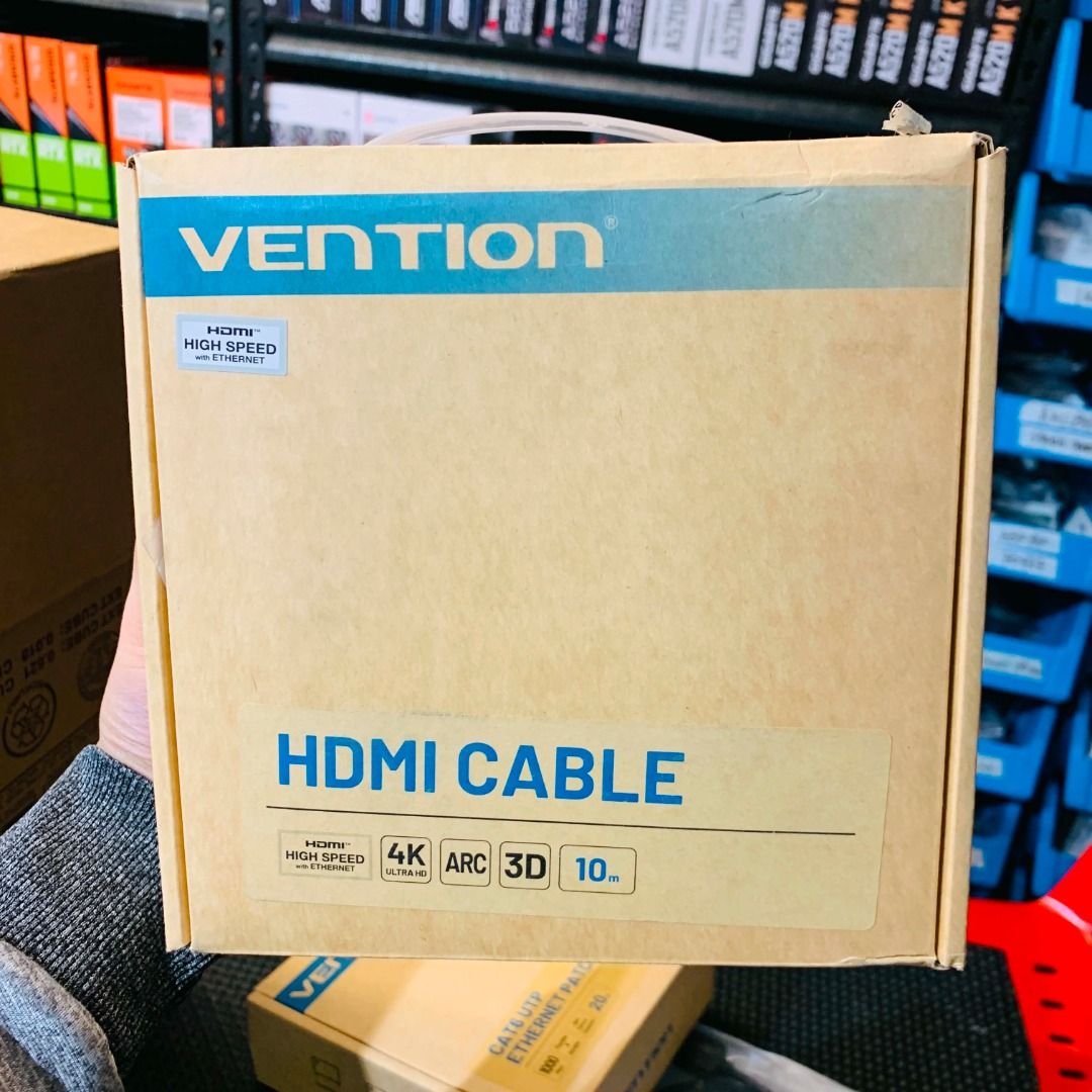 Vention 1M USB-A Extension Cable USB 3.0 Black VAS-A45-B100 (Category: Cables & Adaptors) located in Caloocan City. Submitted by swiftdeer.cf08f3 (Listing ID 1459554707, Image 1). Description: - VENTION HDMI Cable - Length: 10 feet - Supports: 4K, ARC, 3D - Features: High Speed with Ethernet - Perfect for connecting TVs, projectors, gaming consoles, and more. - Includes original box. 💳 INSTALLMENT AVAILABLE BDO • BPI • HSBC • Chinabank • Unionba