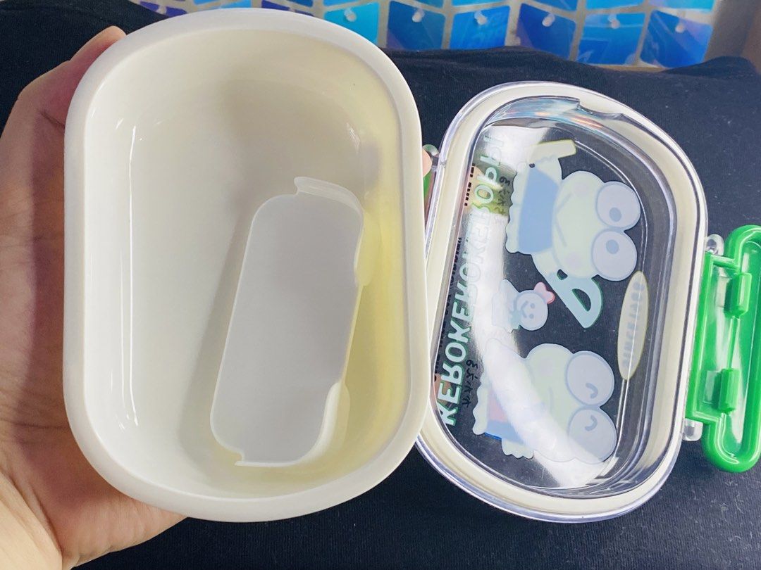 Vintage 1990 Sanrio Keroppi container (Category: Character Goods) located in Manila. Submitted by kawaii_omocha_est2020 (Listing ID 1459629332, Image 2). Description: ✅Mine now/ Pay now ✅ Please scan all photos for more details. ✅ Manage your expectation. Most of items are preloved. ✅ Actual color may vary due to lighting conditions. ✅ Gcash Pyment ✅ Mode of Delivery Via Flash Express 🚫No Low Balling/ Low Ballers will be ignored. 🚫No Reservatio