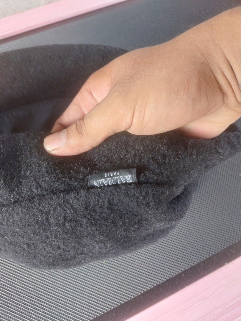 Vintage Balmain Paris Black Wool Bucket Hat (Category: Hats & Beanies) located in Magarao. Submitted by hotdogsandwich.flower (Listing ID 1459601019, Image 3). Description: .