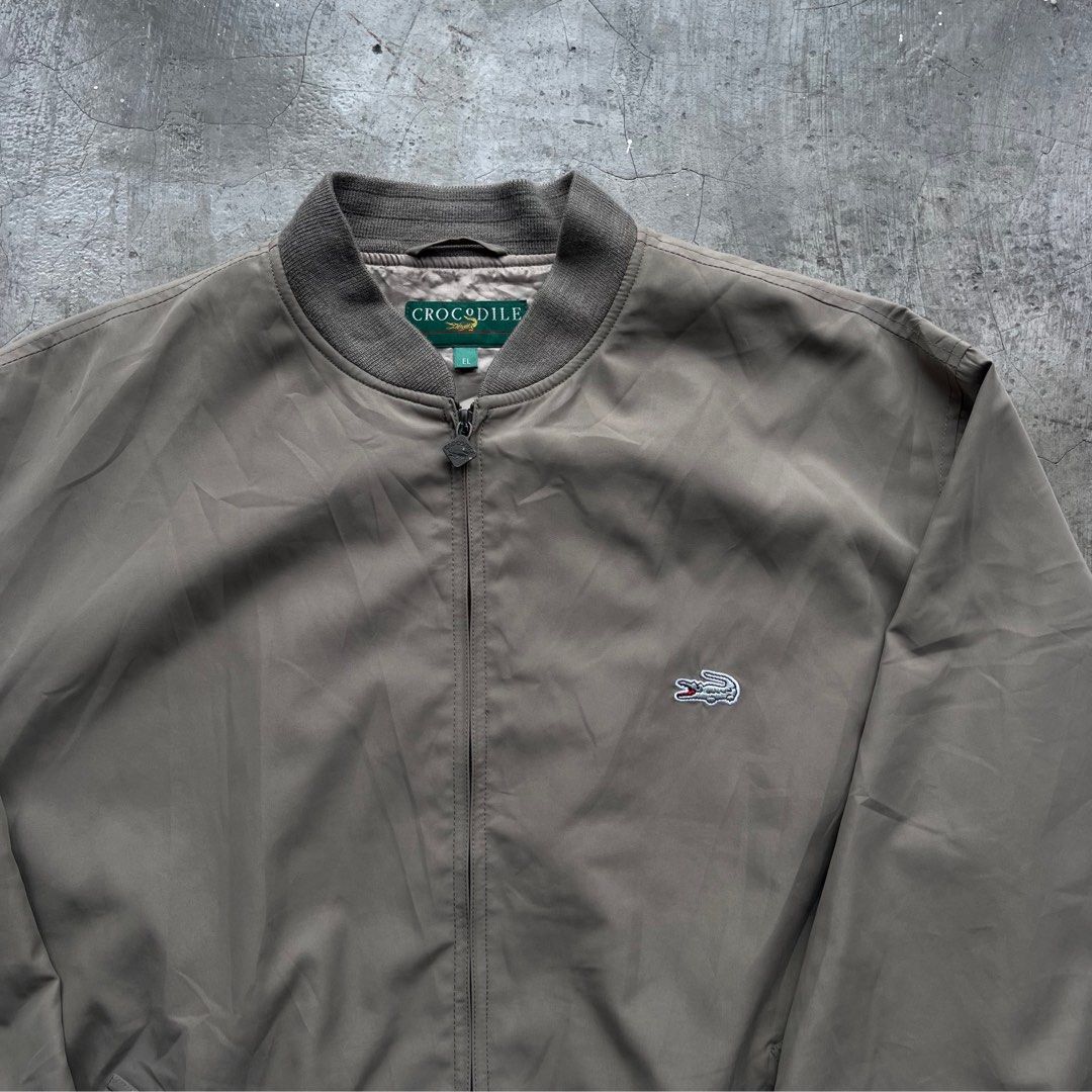 Vintage Crocodile Harrington Jacket (Category: Coats, Jackets and Outerwear) located in San Jose del Monte. Submitted by afrodrygoods (Listing ID 1459573448, Image 2). Description: Vintage crocodile harrington jacket Can send when worn picture if requested -Size on tag: XL -W:‘’28 -L: “27 -condition: 5/5 🚚Courier: J&T/Lalamove. 💳Payment: Gcash/Bank Transfer. 📍Location: Fairview, Qc. & SJDM, Bulacan Please see description and double check pictu