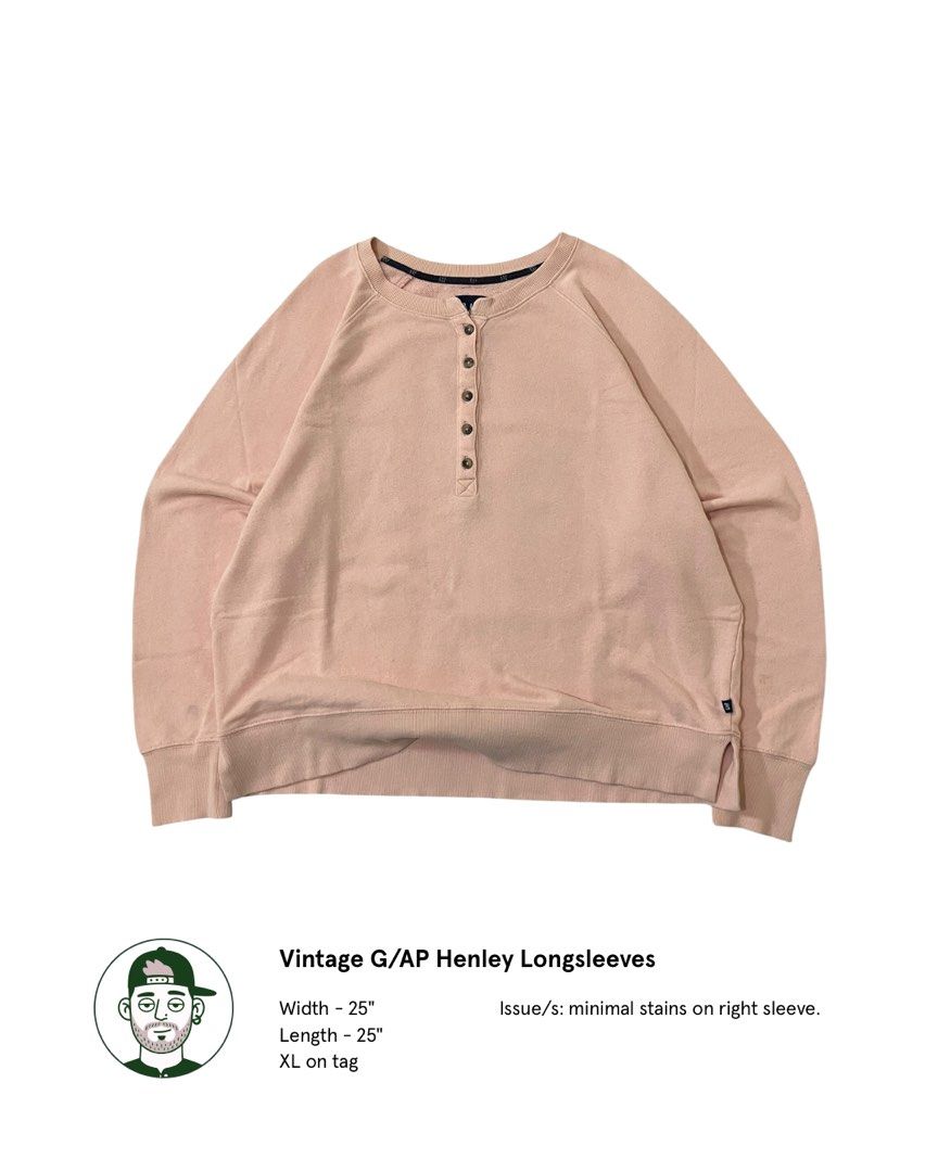 Vintage Gap Henley Longsleeves (Category: Longsleeves) located in Rizal. Submitted by otits.thrift (Listing ID 1459525407, Image 1). Description: .