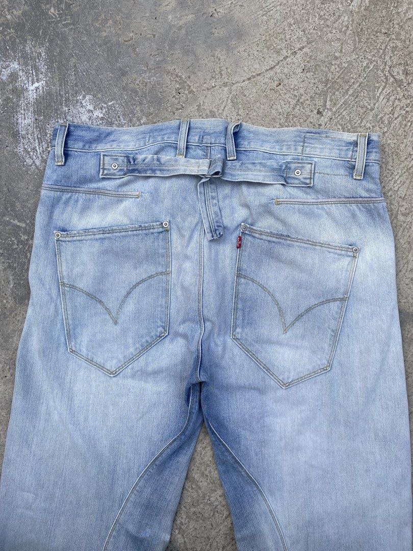 Vintage Levis Engineered Twisted Jeans Buckle Back (Category: Jeans) located in Cebu City. Submitted by gianperothrifter (Listing ID 1459534482, Image 3). Description: Vintage Levis Engineered Twisted Jeans Buckle Back 36x32 on tag actual dimes waist 36 inch length 45 inch front rise 13 inch back rise 16 inch hem 9 inch .