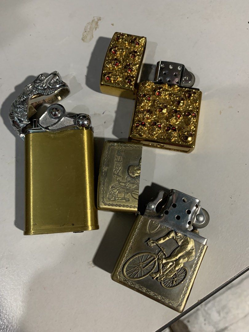 Vintage Lighter (Category: Vintage Collectibles) located in Manila. Submitted by jowil.buisrat (Listing ID 1459653268, Image 1). Description: - 4 unique, refillable lighters. - issue: wala ng gas pero pwede ma refillan -160 each -self check no return.