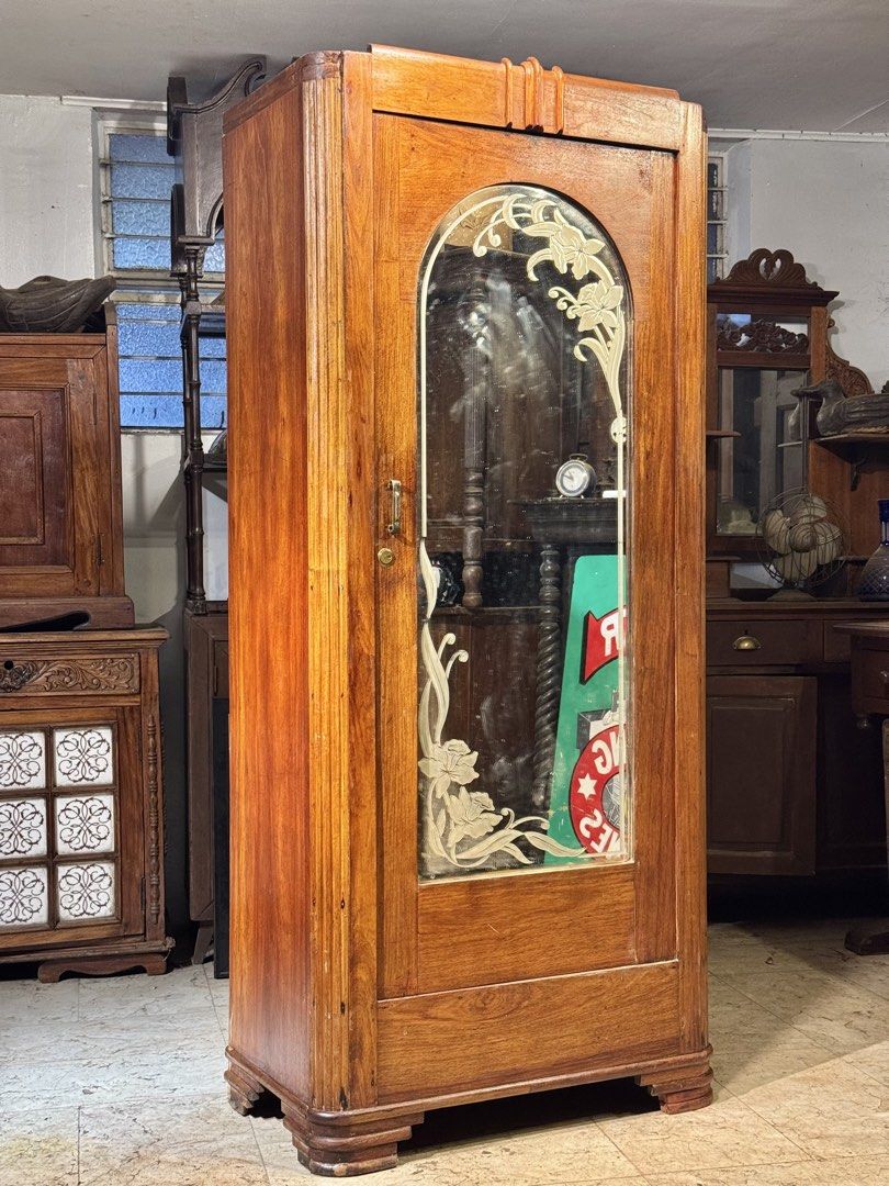 Vintage Solid Narra Wardrobe Aparador (Category: Shelves, Cabinets & Racks) located in Manila. Submitted by sinaunang_gamit (Listing ID 1459595806, Image 2). Description: Vintage Solid Narra Wardrobe Aparador Height: 73 inches Length: 32 inches Width: 18 inches ₱10k.