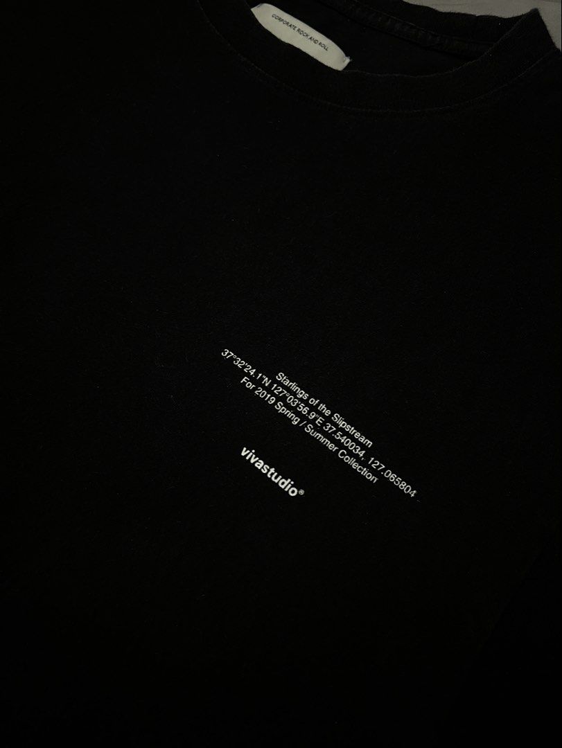Vivastudio Black Graphic Tee (Category: Tshirts & Polo Shirts ) located in Butuan. Submitted by gabrielsalazar (Listing ID 1459583402, Image 3). Description: Size - Medium on tag Dimes - W20” x L27” Condition - 10/10 Color rate - 10/10.