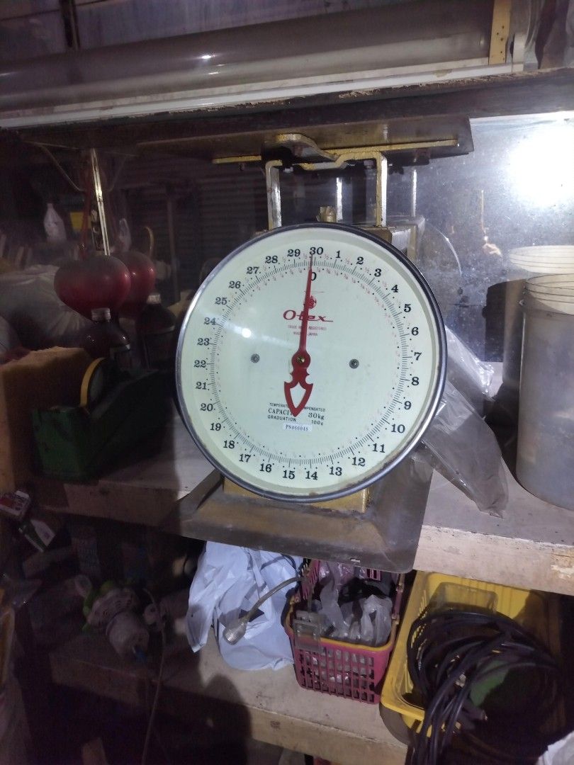 Weighting scale Otex 30 K (Category: Looking For) located in Malabon City. Submitted by limbizkit247 (Listing ID 1459603075, Image 2). Description: Otex dial scale in very accurate weighting condition asking ₱3800 Monumento Caloocan City.