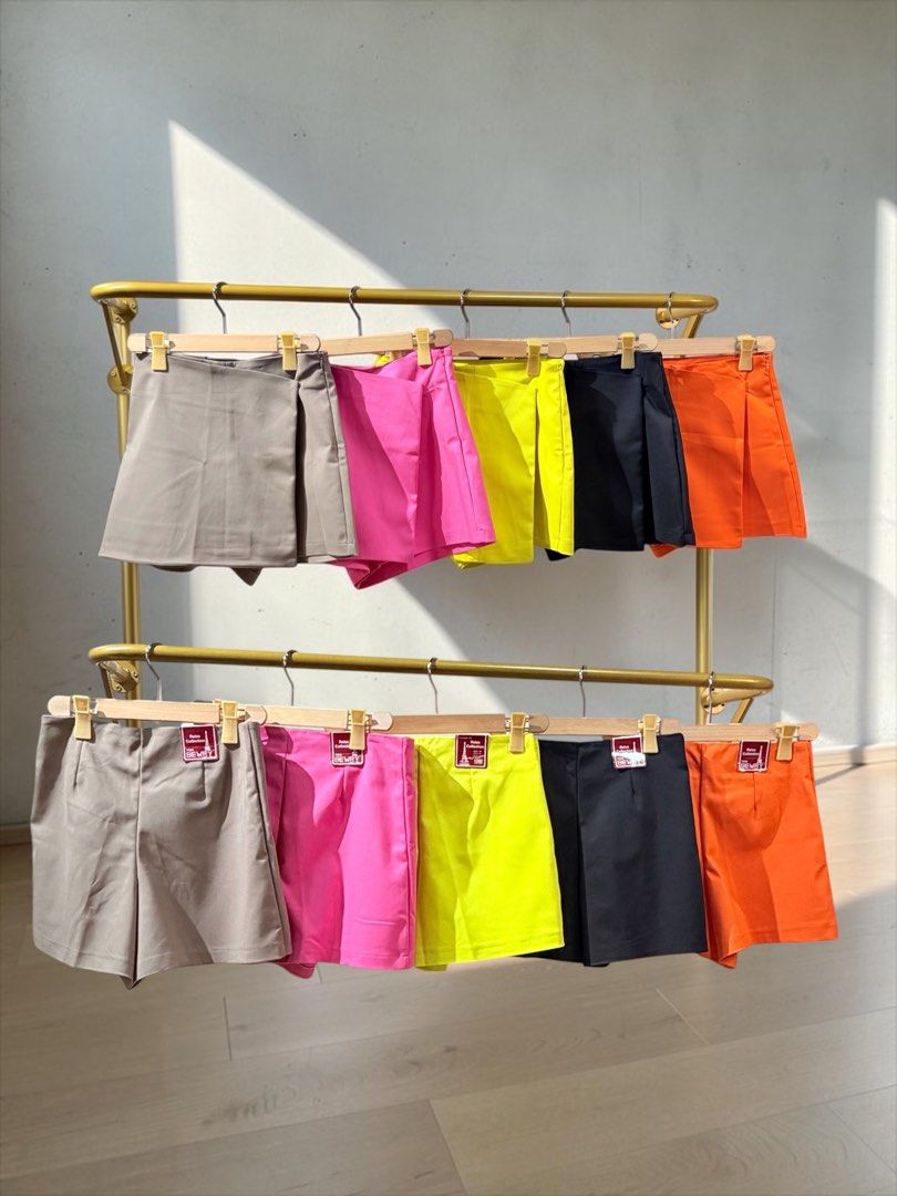Women's Skorts - Multiple Colors Available (Category: Shorts) located in San Fernando. Submitted by mci.ph (Listing ID 1459616431, Image 1). Description: - Cute and comfortable skorts - Available colors: Grey, Hot Pink, Neon Yellow, Navy Blue, Orange - Ideal for everyday wear or casual outings - Easy to style and versatile.