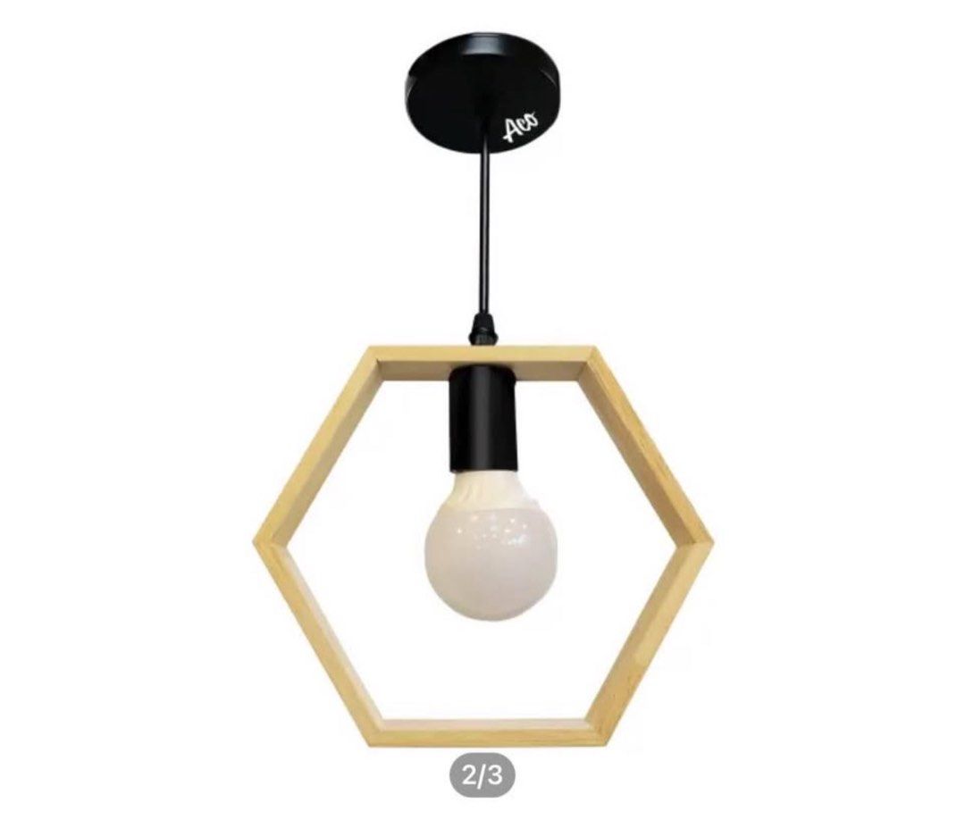WOODEN HEXAGONAL PENDANT LIGHT ACOPLWDTH41H (Category: Lighting) located in Manila. Submitted by gailyshop.ph (Listing ID 1459563407, Image 1). Description: WOODEN HEXAGONAL PENDANT LIGHT ACOPLWDTH41H ✨ brand new and never used ✨ no issue ✨ kept in the box ✨ selling for lower than retail price ✨ rfs: not using it, walang mapaglagyan sa bahay Loc: Manila pm if interested !!.