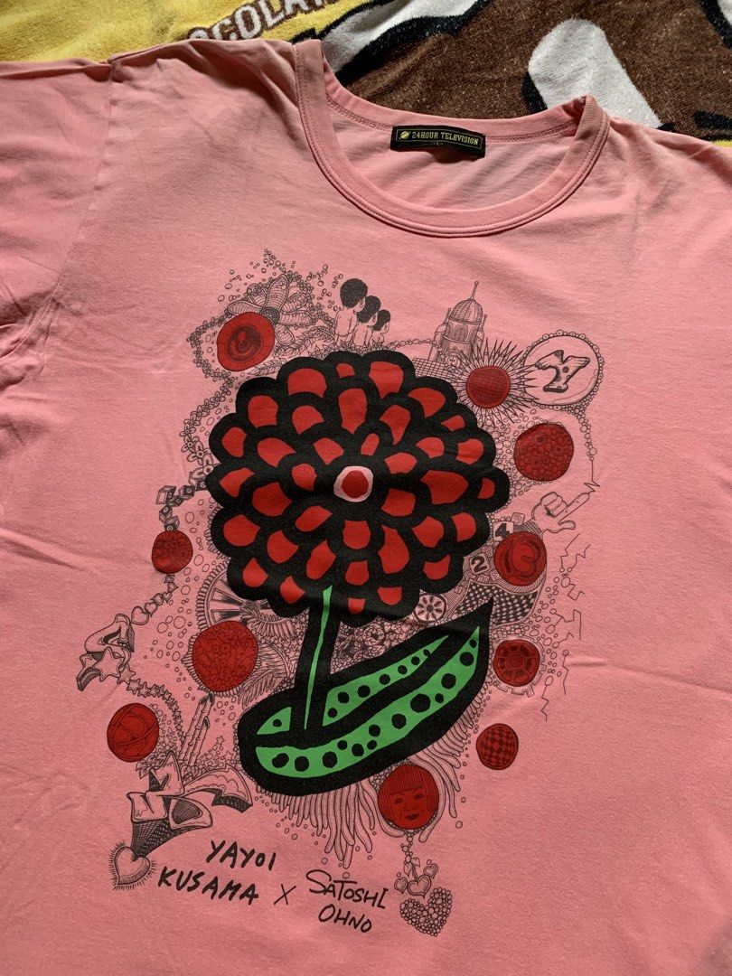 Y2K 24HR Tv tee (Category: Tshirts & Polo Shirts ) located in Cagayan de Oro. Submitted by premium_thrifts (Listing ID 1459528730, Image 3). Description: Pink colorway. Good condition. Issue: signs of faded discoloration on both shoulders - MEASUREMENTS: L26.5" x W19" 17.5" (shoulder to shoulder) 7.2" (sleeve length) Fits Medium Add shipping fee (via JES je.